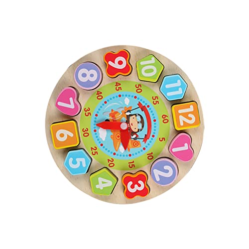 KICHOUSE 1 Satz Cartoon-Lernspielzeug Digitaluhr- Bildungsspiel für kreatives Uhrenspielzeug Zahlenspielzeug Formen Zahl pädagogisches passende Blöcke hölzern Bunt KICHOUSE 1 Satz Cartoon-Lernspielzeug Digitaluhr- Bildungsspiel für kreatives Uhrenspielzeug Zahlenspielzeug Formen Zahl pädagogisches passende Blöcke hölzern Bunt von KICHOUSE