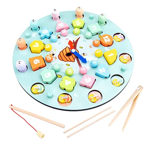 KICHOUSE 1 Satz Clock -angelspiel Schach Lernspielzeug Für Kleinkinder Vorschulspielzeug Schnürspielzeug Magnetfischrätsel Fischspielspiel Kleinkindfischerspielzeug Hölzern Himmelblau KICHOUSE 1 Satz Clock -angelspiel Schach Lernspielzeug Für Kleinkinder Vorschulspielzeug Schnürspielzeug Magnetfischrätsel Fischspielspiel Kleinkindfischerspielzeug Hölzern Himmelblau von KICHOUSE