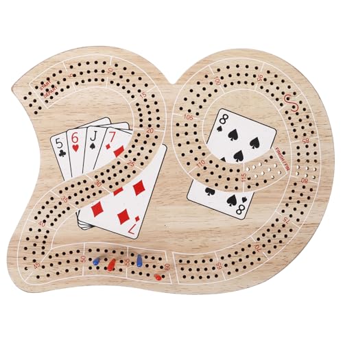 KICHOUSE 1 Satz Cribbage Spielbrett Set für Spieler Innovatives Form Punktesystem Tragbar mit Einzigartigem Zahlen Design für Reisen und Gesellige Abende KICHOUSE 1 Satz Cribbage Spielbrett Set für Spieler Innovatives Form Punktesystem Tragbar mit Einzigartigem Zahlen Design für Reisen und Gesellige Abende von KICHOUSE