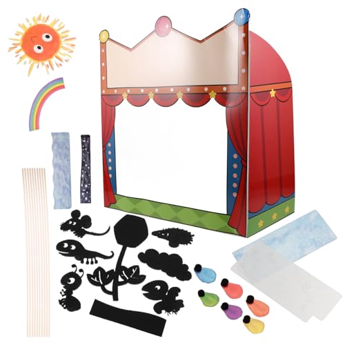 KICHOUSE 1 Satz DIY Schattenpuppen Set für Kreatives Bastelkit mit Theaterzubehör Fördert Kreativität und Wissenschaftliches für Geschichten Erzählen und Experimentieren KICHOUSE 1 Satz DIY Schattenpuppen Set für Kreatives Bastelkit mit Theaterzubehör Fördert Kreativität und Wissenschaftliches für Geschichten Erzählen und Experimentieren von KICHOUSE