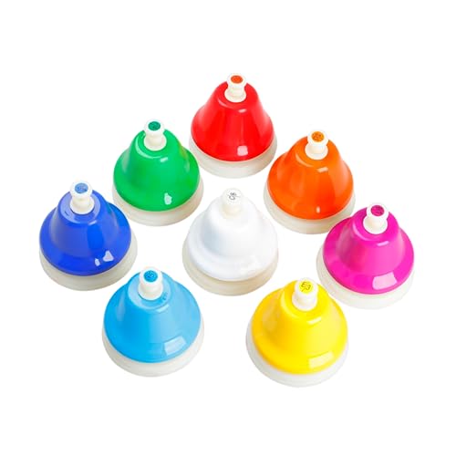 KICHOUSE 1 Satz Diatonische Handglocken für Bunte Musikinstrumente zur Frühkindlichen für Musikunterricht und Kreative Lernaktivitäten KICHOUSE 1 Satz Diatonische Handglocken für Bunte Musikinstrumente zur Frühkindlichen für Musikunterricht und Kreative Lernaktivitäten von KICHOUSE