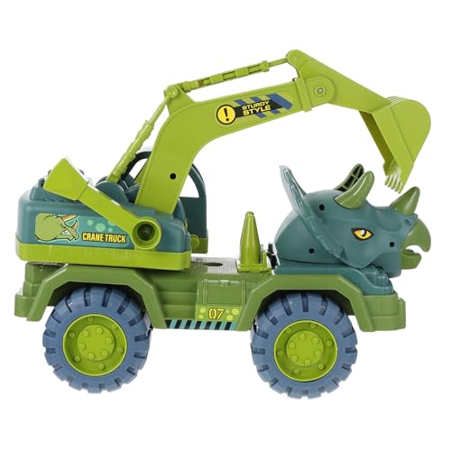 KICHOUSE 1 Satz Dinosaurier-Technik-Fahrzeugspielzeug Dinosaurier Auto Cartoon-Fahrzeug- rutschendes Autospielzeug Dinosaurier Rückzugswagen Plastik Green KICHOUSE 1 Satz Dinosaurier-Technik-Fahrzeugspielzeug Dinosaurier Auto Cartoon-Fahrzeug- rutschendes Autospielzeug Dinosaurier Rückzugswagen Plastik Green von KICHOUSE