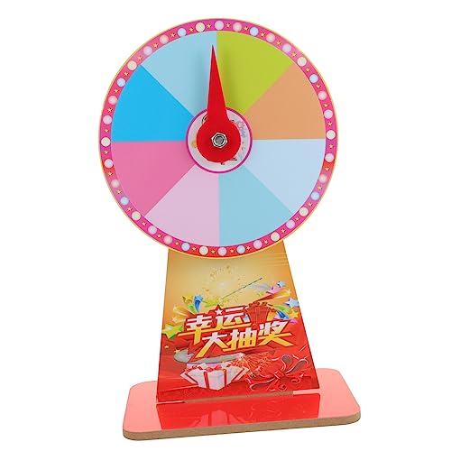 KICHOUSE 1 Satz Drehrad für Partys Roulette mit Ständer DIY Desktop für Familienfeiern Messen und Karneval Zufälliger Stil Leicht und Tragbar von KICHOUSE