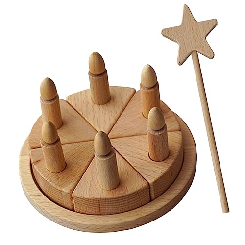 KICHOUSE 1 Satz Feenstabdekorationen Kuchen Geburtstag Mädchen Simulieren Party Sie Essensspielzeug Vorgibt Essen Probieren Holz von KICHOUSE