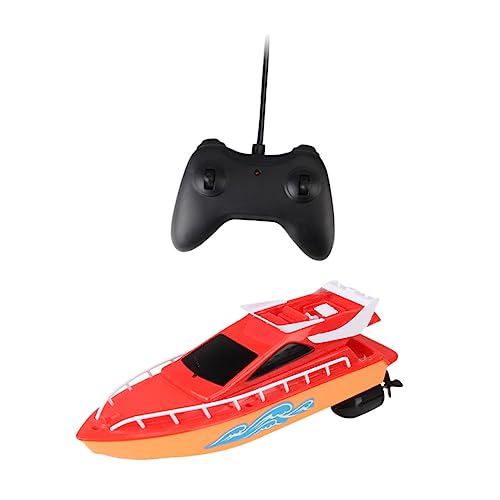 KICHOUSE 1 Satz Ferngesteuertes Speedboot für Hochgeschwindigkeitsboot mit Fernbedienung für Pools Badewannen und Kleine Gewässer Rot Gelb ohne Batterien KICHOUSE 1 Satz Ferngesteuertes Speedboot für Hochgeschwindigkeitsboot mit Fernbedienung für Pools Badewannen und Kleine Gewässer Rot Gelb ohne Batterien von KICHOUSE