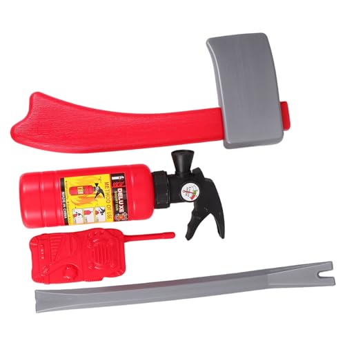 KICHOUSE 1 Satz Feuerwehrmann Feuerlöscher Feuerwehrleute Kind vorgeben Feuerwehrspielzeug Feuerlöschspielzeug vor, Spiel zu Feuerwehr-Requisiten Feuerspielzeug Plastik von KICHOUSE