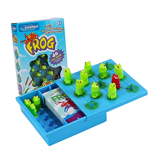 KICHOUSE 1 Satz Frosch Dame Freizeit-brettspiel Logisches Brettspiel Cartoon-Spiel Schachbrett- Lernspielzeug Für Die Frühe Bildung Spiel Schachbrett Plastik von KICHOUSE