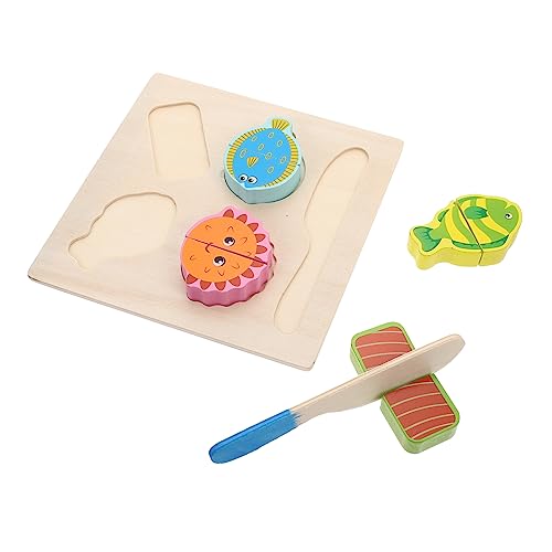 KICHOUSE Interaktives 3D-schneidespielzeug-Set Aus Holz Simulationsfisch Rollenspiel Sicher Für Kleinkinder Von 1–3 Jahren Kreativität von KICHOUSE