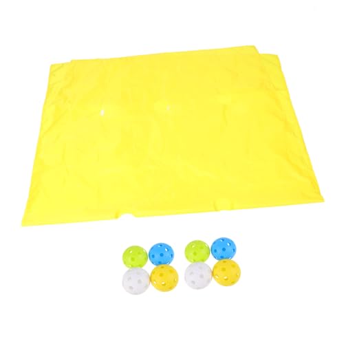 KICHOUSE 1 Satz Gamepad Lochplanenmatte für Teambuilding Hole-Tarp-Spiel Teambuilding-Spiele für die Arbeit Gruppenlernaktivitäten Aufbauspiele, Teambuilding-Spiele Laufmatte Plastik Gelb von KICHOUSE