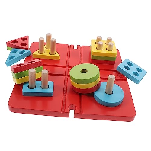 KICHOUSE 1 Satz Geometrische Bauschulenspielzeuge Stapelbares Für Kleinkinder Formen Für Kleinkinder Lernpuzzlespielzeug Spiel Zum Sortieren Von Holz Hölzern KICHOUSE 1 Satz Geometrische Bauschulenspielzeuge Stapelbares Für Kleinkinder Formen Für Kleinkinder Lernpuzzlespielzeug Spiel Zum Sortieren Von Holz Hölzern von KICHOUSE