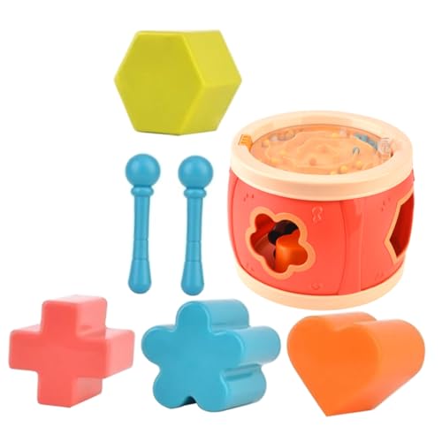 KICHOUSE 1 Satz Handtrommel Musikinstrument für Musikspielzeug für Trommelspielzeug für Kleinkinder Musikalisches Kindermusikinstrument Plastik rot KICHOUSE 1 Satz Handtrommel Musikinstrument für Musikspielzeug für Trommelspielzeug für Kleinkinder Musikalisches Kindermusikinstrument Plastik rot von KICHOUSE