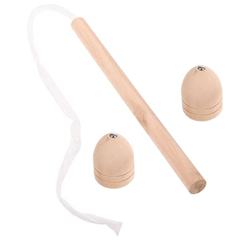 KICHOUSE 1 Satz Hölzerner Kreisel Rave-Accessoires Gyro Startprogramm Retro Kaleidoskop Spinnen Kleiner Holzkreisel Kinderzubehör Kinderaccessoire Kinderversorgung von KICHOUSE