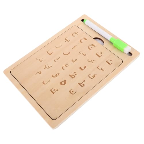 KICHOUSE Holz Buchstabentafel Satz für Kinder Arabische Tracing Board Lernspielzeug für Vorschulkinder zum Alphabet Üben Interaktive Schreibübungstafel aus Robustem Holz KICHOUSE Holz Buchstabentafel Satz für Kinder Arabische Tracing Board Lernspielzeug für Vorschulkinder zum Alphabet Üben Interaktive Schreibübungstafel aus Robustem Holz von KICHOUSE
