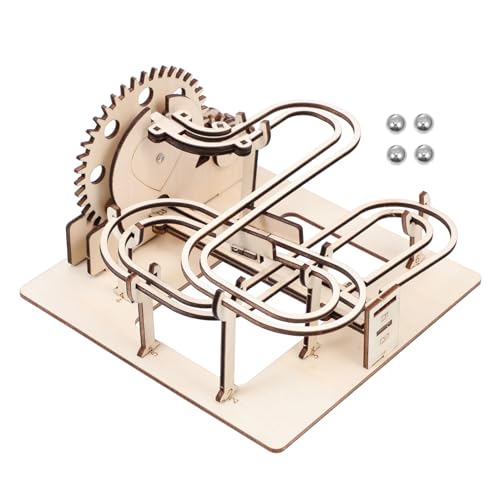 KICHOUSE 1 Satz Holz Murmelbahn Puzzle Handbetriebene Kugelbahn für DIY Mechanisches Lernspielzeug Fördert Hand Augen Koordination und Kreativität und Spaß KICHOUSE 1 Satz Holz Murmelbahn Puzzle Handbetriebene Kugelbahn für DIY Mechanisches Lernspielzeug Fördert Hand Augen Koordination und Kreativität und Spaß von KICHOUSE