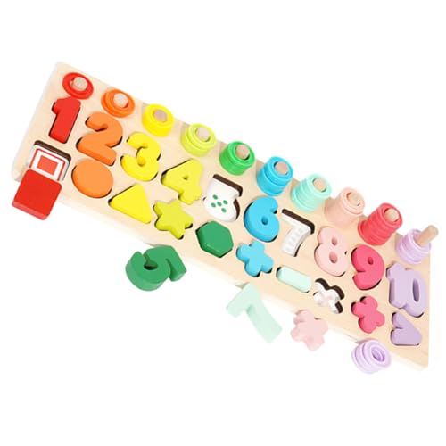 KICHOUSE 1 Satz Holz Puzzle für Kleinkinder mit Geometrischen Formen und Bunten Zahlen Fördert Kognitive Fähigkeiten und Eltern Junge Mädchen Beziehungen Sicheres Langlebiges Holzspielzeug KICHOUSE 1 Satz Holz Puzzle für Kleinkinder mit Geometrischen Formen und Bunten Zahlen Fördert Kognitive Fähigkeiten und Eltern Junge Mädchen Beziehungen Sicheres Langlebiges Holzspielzeug von KICHOUSE