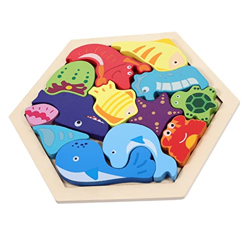KICHOUSE 1 Satz Holzblock interaktives Puzzle Pädagogisches laubsägen für kleine Rätsel für Tiere Bildungsrätsel Puzzle- für hölzern KICHOUSE 1 Satz Holzblock interaktives Puzzle Pädagogisches laubsägen für kleine Rätsel für Tiere Bildungsrätsel Puzzle- für hölzern von KICHOUSE