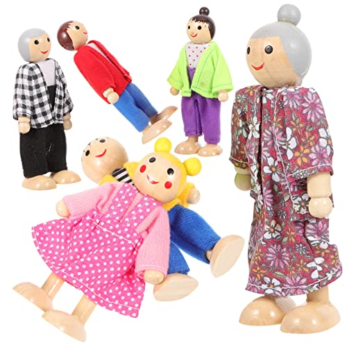 KICHOUSE 1 Satz Holzpuppenspielzeug Kinderspielzeug Familienfiguren Für Familie Kleine Puppen Für Kleinkinder Familienpuppen Für Kleinkinder Figuren Für Erwachsene Hölzern KICHOUSE 1 Satz Holzpuppenspielzeug Kinderspielzeug Familienfiguren Für Familie Kleine Puppen Für Kleinkinder Familienpuppen Für Kleinkinder Figuren Für Erwachsene Hölzern von KICHOUSE