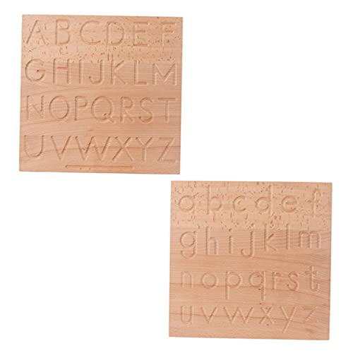 KICHOUSE 1 Satz Kalligrafietafel Aus Holz Planke Spiel Puzzle Tablette Zeichentafel Für Buchstaben-lerntafel Zeichenbrett Für Buchstaben Rechtschreibtafel Für Buchstaben Hölzern von KICHOUSE