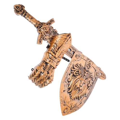 KICHOUSE Antikes Bronze- Und Schild-spielzeugset Für Jungen Sichere Robuste Schild-Requisiten Für Kinder Für Rollenspiele Und Halloween von KICHOUSE