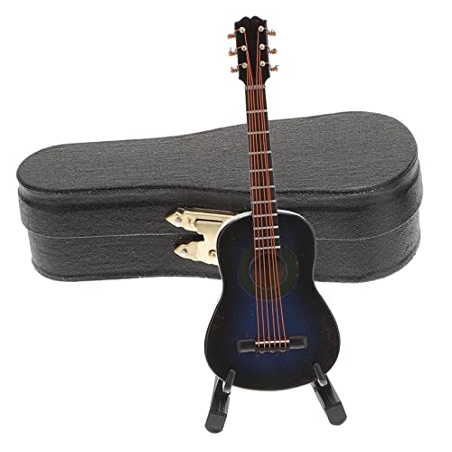 KICHOUSE 1 Satz Klassisches Gitarrenmodell Nachahmung Gitarrenmodell Mini winzige Gitarre kleines Gitarrenmodell Plastik Blau KICHOUSE 1 Satz Klassisches Gitarrenmodell Nachahmung Gitarrenmodell Mini winzige Gitarre kleines Gitarrenmodell Plastik Blau von KICHOUSE