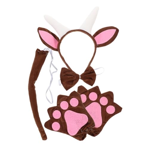 KICHOUSE 1 Satz Kreatives Ziegenhorn Haarband Set für Cosplay und Partys Teilig mit Dekorativem Fliegen und Handschuhen Geeignet für Halloween Maskeraden und Tanzaufführungen KICHOUSE 1 Satz Kreatives Ziegenhorn Haarband Set für Cosplay und Partys Teilig mit Dekorativem Fliegen und Handschuhen Geeignet für Halloween Maskeraden und Tanzaufführungen von KICHOUSE