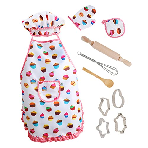 KICHOUSE 1 Satz Küchenbedarf Kochen Schürzen Kleine Mädchen spielzeuge Kinderkommode Kochutensilien für Kleinkinder Küchenschürze für Metall Colorful KICHOUSE 1 Satz Küchenbedarf Kochen Schürzen Kleine Mädchen spielzeuge Kinderkommode Kochutensilien für Kleinkinder Küchenschürze für Metall Colorful von KICHOUSE