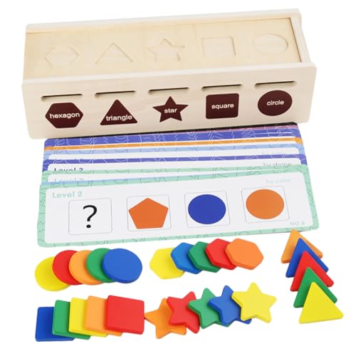 KICHOUSE 1 Satz Lernkastenspielzeug zum Sortieren von Farben Feinmotorik- für Kleinkinder Erkennungsspielzeug Sortierspielzeug für Babys Farbkognitionsspielzeug hölzern KICHOUSE 1 Satz Lernkastenspielzeug zum Sortieren von Farben Feinmotorik- für Kleinkinder Erkennungsspielzeug Sortierspielzeug für Babys Farbkognitionsspielzeug hölzern von KICHOUSE