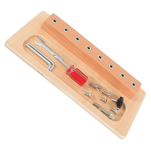 KICHOUSE 1 Satz Lernspielzeug aus Holz Handaugenkoordinationspotenzierungen Vorschulspielzeug für kleine Jungen für Jungen Kinderspielzeug Werkzeugset für hölzern von KICHOUSE