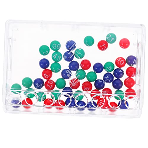 KICHOUSE 1 Satz Lotteriemaschine klein Rechts verlosen für nummerierte Bälle 1 50 Nummernwähler Spieleprop Party Kapseln für Verkaufsautomaten Spielmaschine Plastik von KICHOUSE