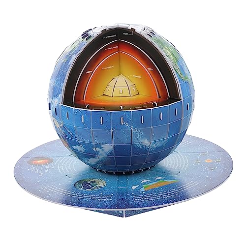 KICHOUSE 1 Satz Malen Und Basteln Für Von 8-12 Jahren Puzzle Struktur Erde 3D-rätsel Für Mädchen Im Teenageralter 12-14 Für 11 Jährige Mädchen Papier Blue von KICHOUSE