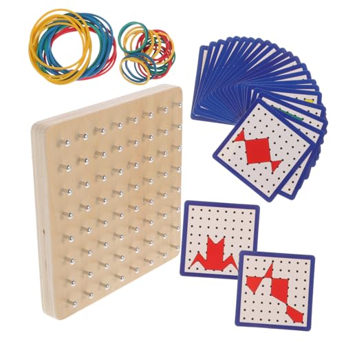 KICHOUSE 1 Satz Mathematisches Nagelplattenspielzeug für kinderspielzeug spielsachen Educational Toys Useful Toy grafisches Lernspielzeug grafische Spielsachen Eisen von KICHOUSE