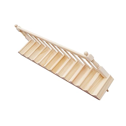 KICHOUSE 1 Satz Mini Handlauftreppen Holztreppenmodell Spielhauszubehör Mini Treppendekor Schreibtisch Ornament Mini Holzmöbel Miniaturtreppe Holz Minihausmöbel Khaki KICHOUSE 1 Satz Mini Handlauftreppen Holztreppenmodell Spielhauszubehör Mini Treppendekor Schreibtisch Ornament Mini Holzmöbel Miniaturtreppe Holz Minihausmöbel Khaki von KICHOUSE