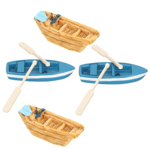 KICHOUSE 1 Satz Miniatur Boot Modell Teiliges mit Blauen Booten und Paddeln für Puppenhaus und Strand Dekoration Kreative DIY Mikrolandschaft Zubehör für Tischdeko und KICHOUSE 1 Satz Miniatur Boot Modell Teiliges mit Blauen Booten und Paddeln für Puppenhaus und Strand Dekoration Kreative DIY Mikrolandschaft Zubehör für Tischdeko und von KICHOUSE