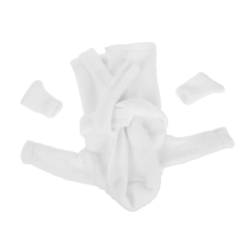KICHOUSE 1 Satz Miniatur Puppen Bademantel Set mit Socken Puppenkleidung Zubehör für Verschiedene Puppen Vielseitig Einsetzbar aus Weichem für Festliche Anlässe von KICHOUSE