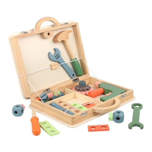KICHOUSE 1 Satz Multifunktionale Werkzeugkiste für Lustiger Reparaturwerkzeug Accessoires für Rollenspiele und Lernen für Kreative Entwicklung und Soziale Fähigkeiten von KICHOUSE