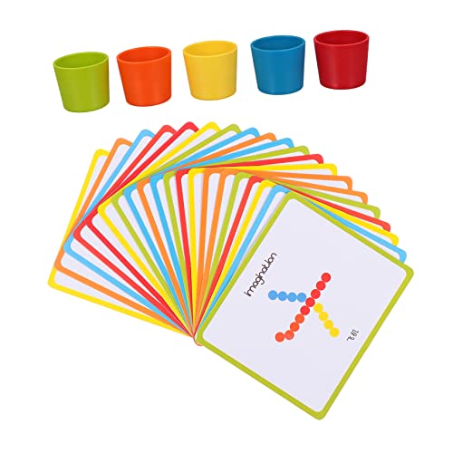 KICHOUSE Interaktives Bauspielzeug-Set Für Kinder – 1 Set Sortierbecher Für Kleinkinder Frühlernspielzeug Mit Zähl- Und Stapelspaß von KICHOUSE