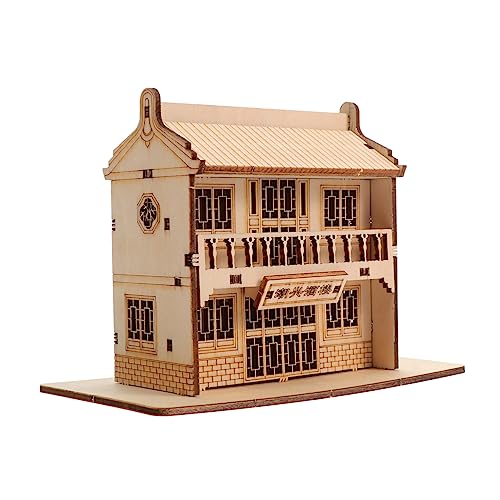 KICHOUSE 1 Satz Puzzleholzmodell DIY-Modelle für öffentliche Häuser Puzzlespielzeug zum Zusammenbauen von Holzmodellen Holzmodellbausatz Puzzle-Kits hölzern Brown KICHOUSE 1 Satz Puzzleholzmodell DIY-Modelle für öffentliche Häuser Puzzlespielzeug zum Zusammenbauen von Holzmodellen Holzmodellbausatz Puzzle-Kits hölzern Brown von KICHOUSE