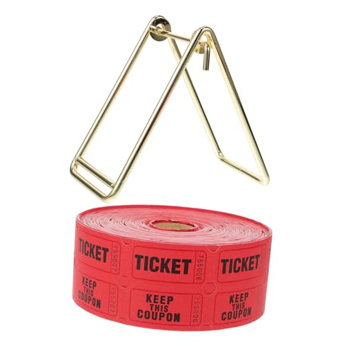 KICHOUSE 1 Satz Raffle-Tickets, Mall-Tickets-Rolle, Aktivitätscenter-Ticket-Ticket-Rollen Mit Raffle-Ticket-Spender von KICHOUSE