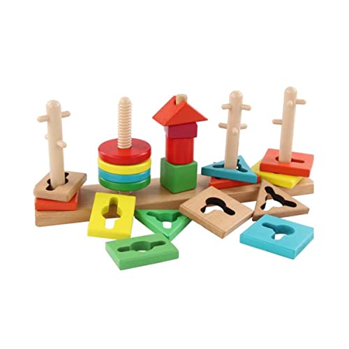 KICHOUSE 1 Satz Reihe von Spalten eaplay geschke spielwaren raufaserfarbe Formblöcke aus Holz Frühes Bildung von Bildung Baustein der geometrischen Form hölzern Colorful KICHOUSE 1 Satz Reihe von Spalten eaplay geschke spielwaren raufaserfarbe Formblöcke aus Holz Frühes Bildung von Bildung Baustein der geometrischen Form hölzern Colorful von KICHOUSE