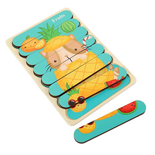 KICHOUSE 1 Satz Riegel -Puzzlespielzeug Rätsel für Puzzle für Lernen Lernpuzzle Puzzlespielzeug für die frühe Bildung von Kindern hölzern KICHOUSE 1 Satz Riegel -Puzzlespielzeug Rätsel für Puzzle für Lernen Lernpuzzle Puzzlespielzeug für die frühe Bildung von Kindern hölzern von KICHOUSE