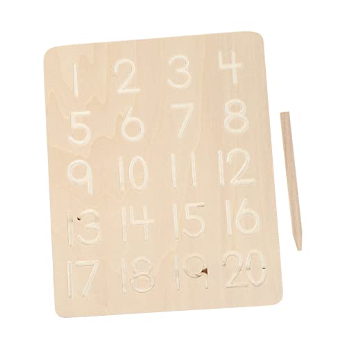 KICHOUSE 1 Satz Schreibübungstafel Nummernverfolgungstafel schreibtafel schreib Tablet für kognitive Entwicklung Lehrmittel Kinderspielzeug Kindergeschenk Holz KICHOUSE 1 Satz Schreibübungstafel Nummernverfolgungstafel schreibtafel schreib Tablet für kognitive Entwicklung Lehrmittel Kinderspielzeug Kindergeschenk Holz von KICHOUSE