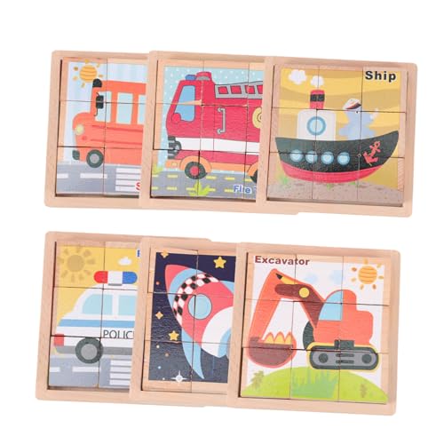 KICHOUSE 1 Satz Sechsseitige Malbausteine Rätsel Zum Frühen Lernen Kinderpuzzle Kinderspielzeug Puzzlespielzeug Cartoon-rätsel Puzzle-Block Kreatives Rätsel Bildungsrätsel Holz KICHOUSE 1 Satz Sechsseitige Malbausteine Rätsel Zum Frühen Lernen Kinderpuzzle Kinderspielzeug Puzzlespielzeug Cartoon-rätsel Puzzle-Block Kreatives Rätsel Bildungsrätsel Holz von KICHOUSE