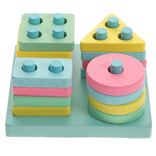 KICHOUSE 1 Satz Shape-Matching-Spalte Puzzle rätselbuch Toys holzbauklötze Toys for rätsel Holzbaustein kognitive Spielsachen hölzern Colorful KICHOUSE 1 Satz Shape-Matching-Spalte Puzzle rätselbuch Toys holzbauklötze Toys for rätsel Holzbaustein kognitive Spielsachen hölzern Colorful von KICHOUSE