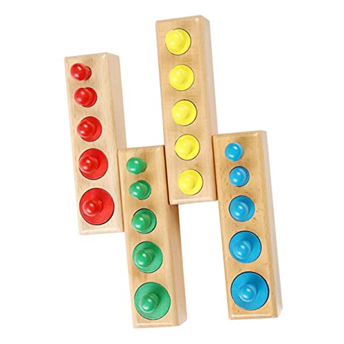 KICHOUSE 1 Satz Sockel zylindrisches kinderspielzeug für holzspielzeug Noppenzylinder Steckdosenspielzeug Zylinderspielzeug mit Holzknöpfen hölzern Colorful KICHOUSE 1 Satz Sockel zylindrisches kinderspielzeug für holzspielzeug Noppenzylinder Steckdosenspielzeug Zylinderspielzeug mit Holzknöpfen hölzern Colorful von KICHOUSE