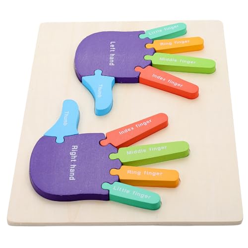 KICHOUSE 1 Satz Stereo-Puzzle für rätselbuch kinderpuzzle geduldspiele Safe Toy Puzzle-Block für Puzzles für Kleinkinder im Alter von 1-3 Jahren Holz von KICHOUSE