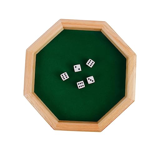 KICHOUSE 1 Satz Sternanisweinspielzeugspielzeug Trinkende Flop- Zubehör Für Party-würfelspiele Partyversorgung Weintrinkspielzeug Trinkspiel Würfelspielzeug Hölzern Green von KICHOUSE