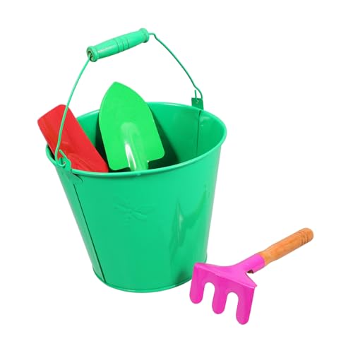 KICHOUSE 1 Satz Strandspielzeug Set für Robuster Sandbucket mit Schaufeln für Outdoor Spaß Am Strand Fördert Kreativität und Sicheres Farben Zufällig Zufällige Farbe Zufällige Farbe von KICHOUSE