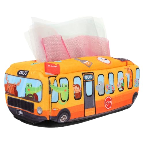 KICHOUSE 1 Satz Taschentuchbox für kindergeschenke Simulation - Present sensorisches -Lernspielzeug Polyester Yellow von KICHOUSE