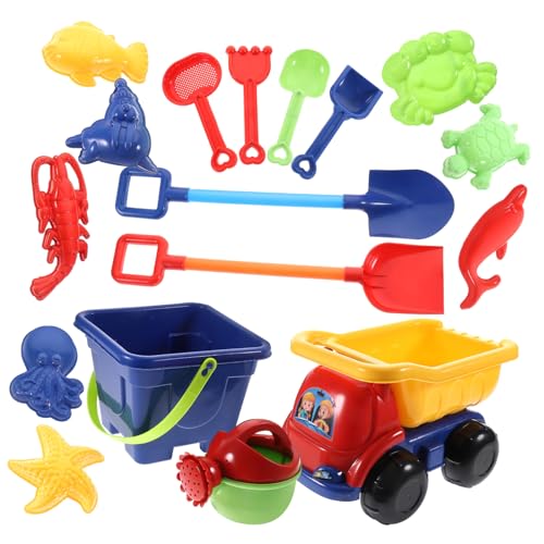 KICHOUSE 1 Satz Teiliges Strandspielzeug Set Sandspielzeug für Drinnen und Draußen Schaufeln und Buggy Fördert Kreativität und Motorische Fähigkeiten KICHOUSE 1 Satz Teiliges Strandspielzeug Set Sandspielzeug für Drinnen und Draußen Schaufeln und Buggy Fördert Kreativität und Motorische Fähigkeiten von KICHOUSE