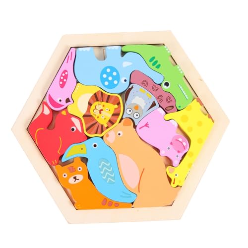 KICHOUSE 1 Satz Tier Puzzle Kleinkind Puzzle- Für Frühes Lernen Formlernpuzzle Form Sortierendes Passendes Kinderpuzzle Formspielzeug Holz KICHOUSE 1 Satz Tier Puzzle Kleinkind Puzzle- Für Frühes Lernen Formlernpuzzle Form Sortierendes Passendes Kinderpuzzle Formspielzeug Holz von KICHOUSE